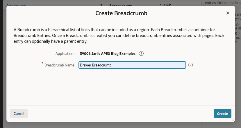 Create Breadcrumb