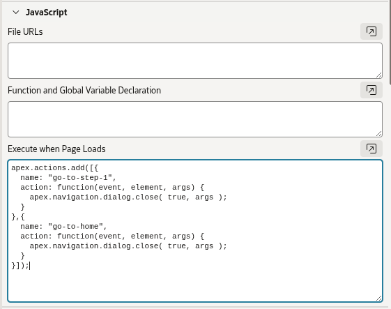 Next Drawer Page Javascript - Execute When Page Loads
